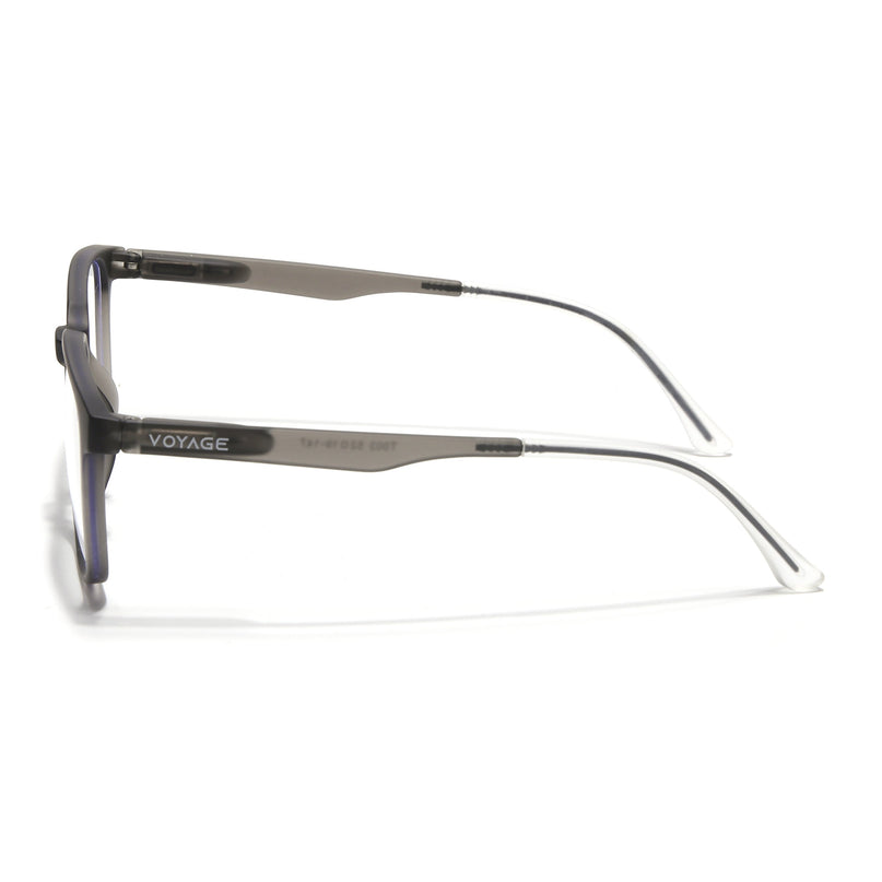 Voyage Grey Square Eyeglasses for Men & Women (T003FMG7183-C2)