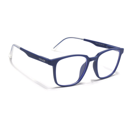 Voyage Blue Square Eyeglasses for Men & Women (T003FMG7184-C3)