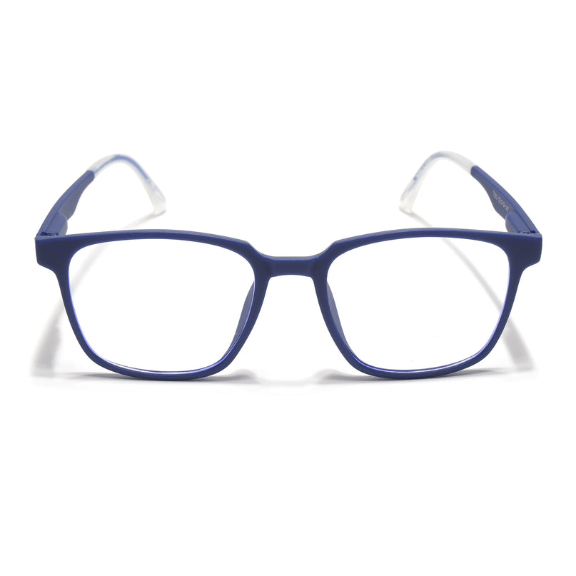 Voyage Blue Square Eyeglasses for Men & Women (T003FMG7184-C3)
