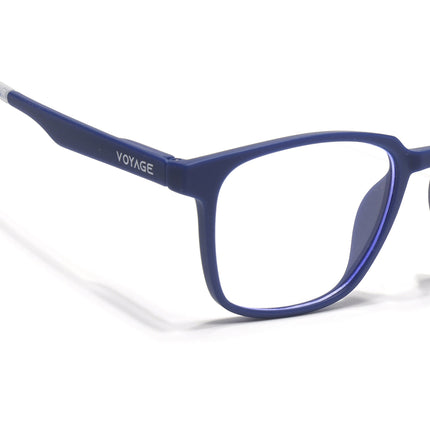 Voyage Blue Square Eyeglasses for Men & Women (T003FMG7184-C3)