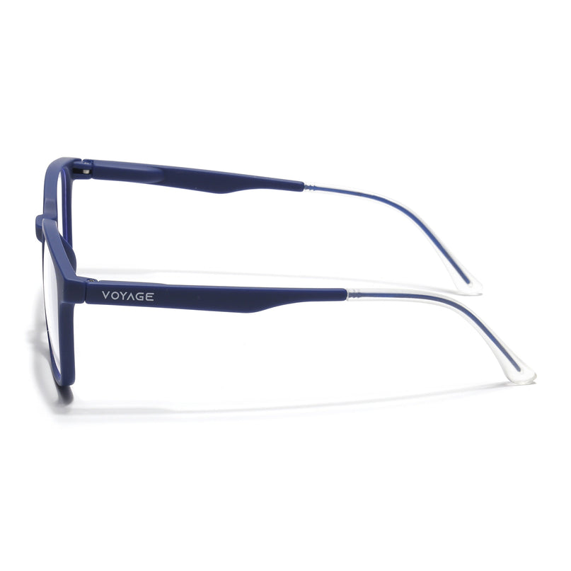 Voyage Blue Square Eyeglasses for Men & Women (T003FMG7184-C3)