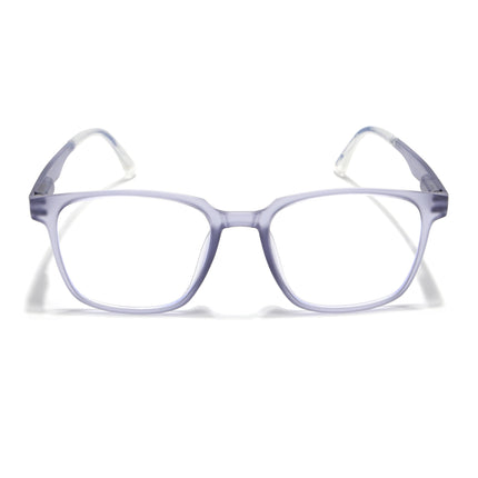 Voyage Light Grey Square Eyeglasses for Men & Women (T003FMG7185-C4)