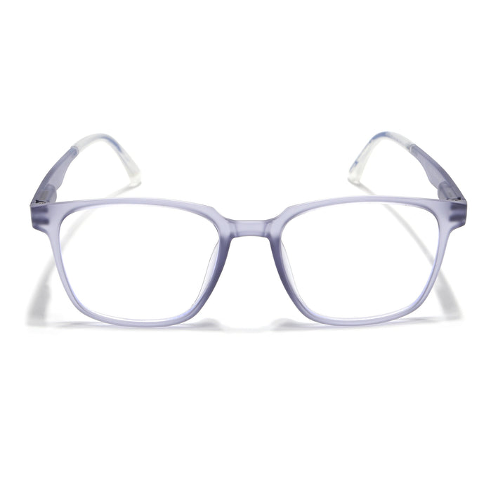 Voyage Light Grey Square Eyeglasses for Men & Women (T003FMG7185-C4)