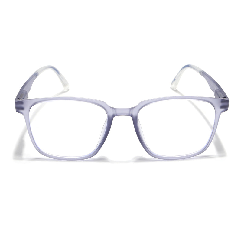 Voyage Light Grey Square Eyeglasses for Men & Women (T003FMG7185-C4)