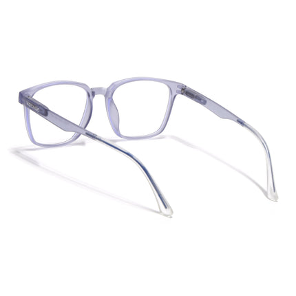Voyage Light Grey Square Eyeglasses for Men & Women (T003FMG7185-C4)