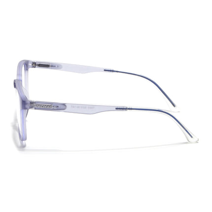 Voyage Light Grey Square Eyeglasses for Men & Women (T003FMG7185-C4)