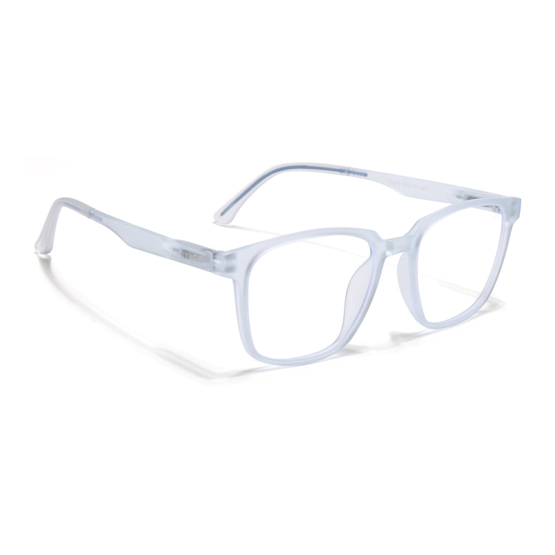 Voyage Aqua Square Eyeglasses for Men & Women (T003FMG7186-C5)