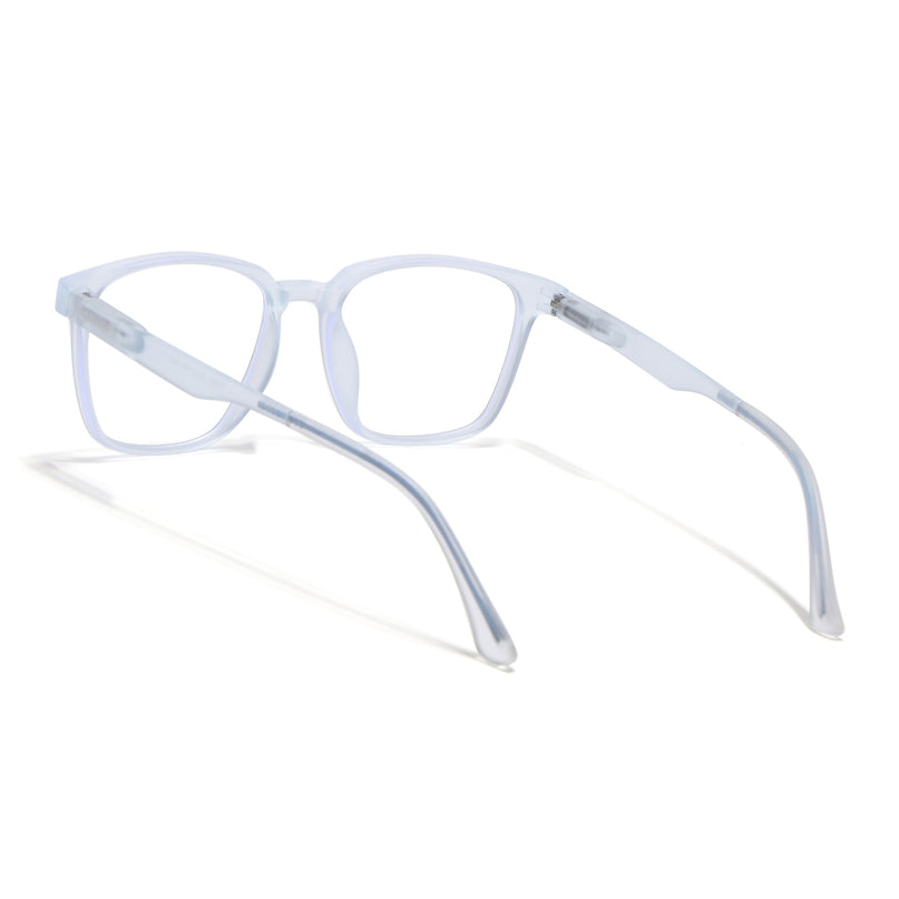 Voyage Aqua Square Eyeglasses for Men & Women (T003FMG7186-C5)