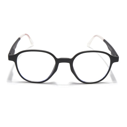 Voyage Black Round Eyeglasses for Men & Women (T006FMG7187-C1)