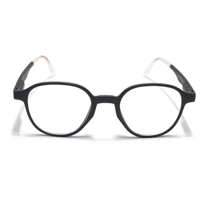 Voyage Black Round Eyeglasses for Men & Women (T006FMG7187-C1)