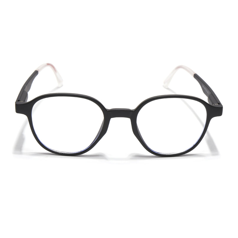 Voyage Black Round Eyeglasses for Men & Women (T006FMG7187-C1)