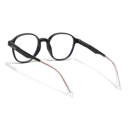 Voyage Black Round Eyeglasses for Men & Women (T006FMG7187-C1)