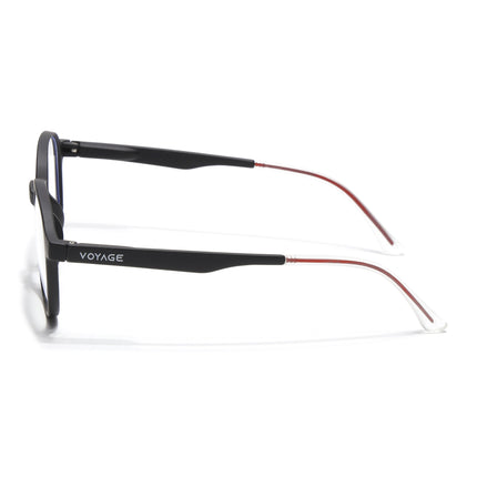 Voyage Black Round Eyeglasses for Men & Women (T006FMG7187-C1)