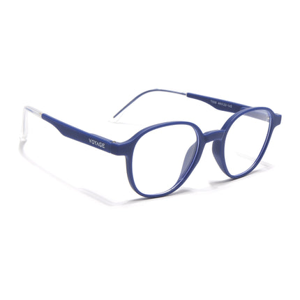 Voyage Blue Round Eyeglasses for Men & Women (T006FMG7189-C3)