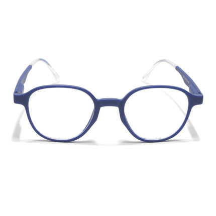 Voyage Blue Round Eyeglasses for Men & Women (T006FMG7189-C3)