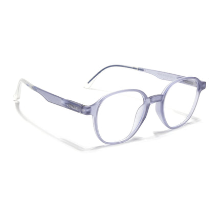 Voyage Light Grey Round Eyeglasses for Men & Women (T006FMG7190-C4)