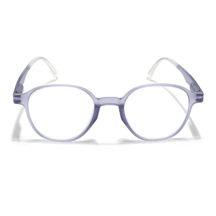 Voyage Light Grey Round Eyeglasses for Men & Women (T006FMG7190-C4)