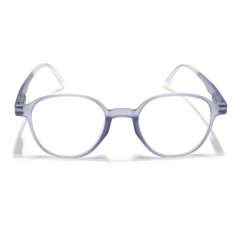 Voyage Light Grey Round Eyeglasses for Men & Women (T006FMG7190-C4)