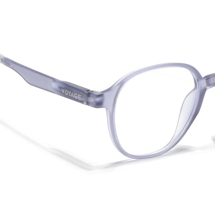 Voyage Light Grey Round Eyeglasses for Men & Women (T006FMG7190-C4)