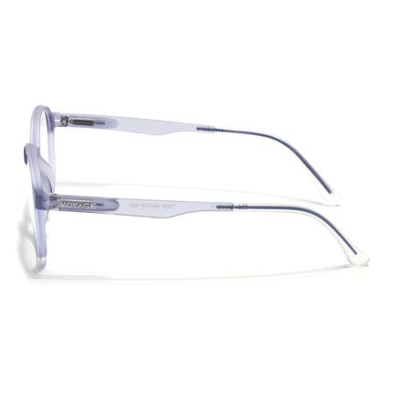 Voyage Light Grey Round Eyeglasses for Men & Women (T006FMG7190-C4)