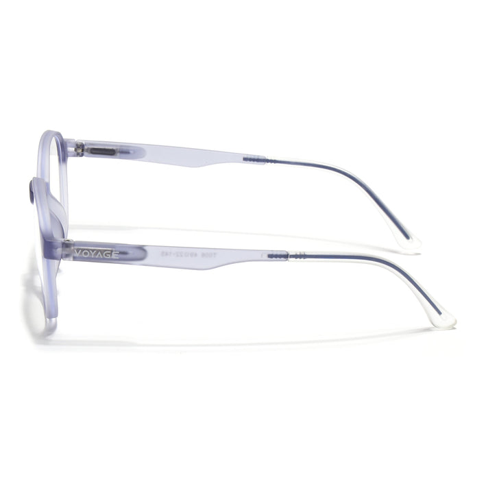 Voyage Light Grey Round Eyeglasses for Men & Women (T006FMG7190-C4)