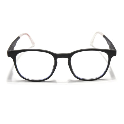Voyage Black Round Eyeglasses for Men & Women (T011FMG7192-C1)