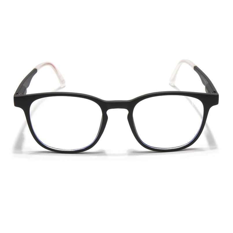 Voyage Black Round Eyeglasses for Men & Women (T011FMG7192-C1)