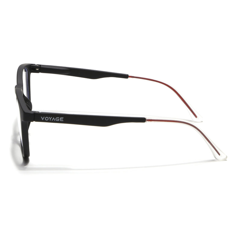 Voyage Black Round Eyeglasses for Men & Women (T011FMG7192-C1)