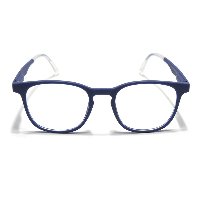 Voyage Blue Round Eyeglasses for Men & Women (T011FMG7194-C3)
