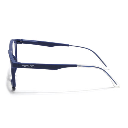 Voyage Blue Round Eyeglasses for Men & Women (T011FMG7194-C3)