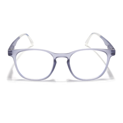 Voyage Light Grey Round Eyeglasses for Men & Women (T011FMG7195-C4)