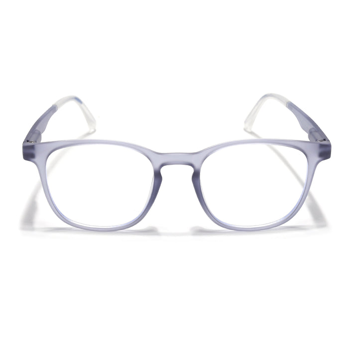 Voyage Light Grey Round Eyeglasses for Men & Women (T011FMG7195-C4)