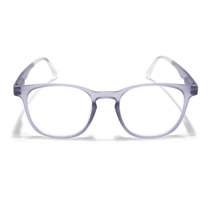 Voyage Light Grey Round Eyeglasses for Men & Women (T011FMG7195-C4)