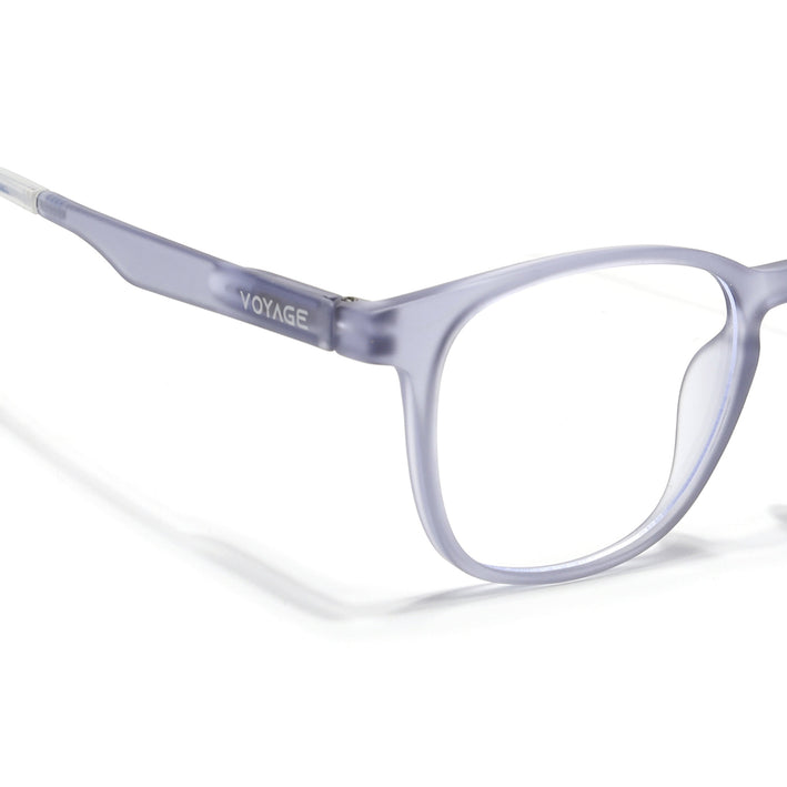 Voyage Light Grey Round Eyeglasses for Men & Women (T011FMG7195-C4)