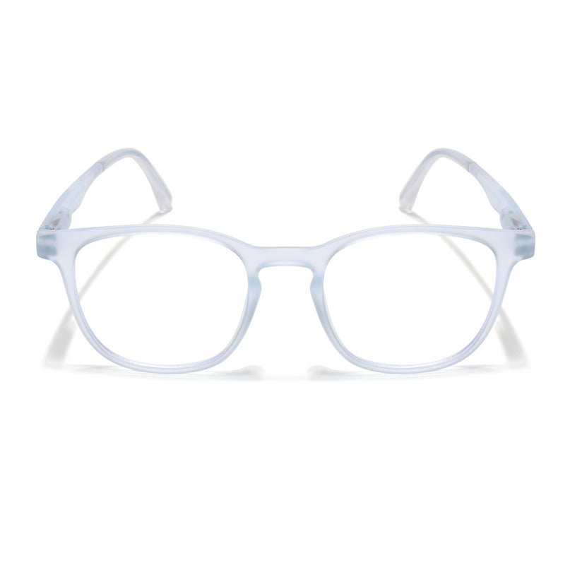 Voyage Aqua Round Eyeglasses for Men & Women (T011FMG7196-C5)