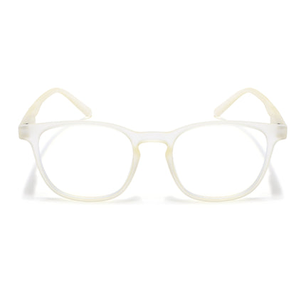 Voyage Air Light Yellow Square Eyeglasses for Men & Women - MG4728-C2