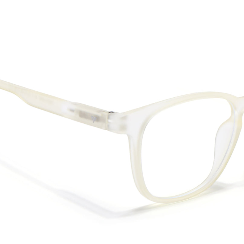 Voyage Air Light Yellow Square Eyeglasses for Men & Women - MG4728-C2