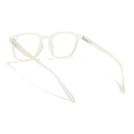 Voyage Air Light Yellow Square Eyeglasses for Men & Women - MG4728-C2
