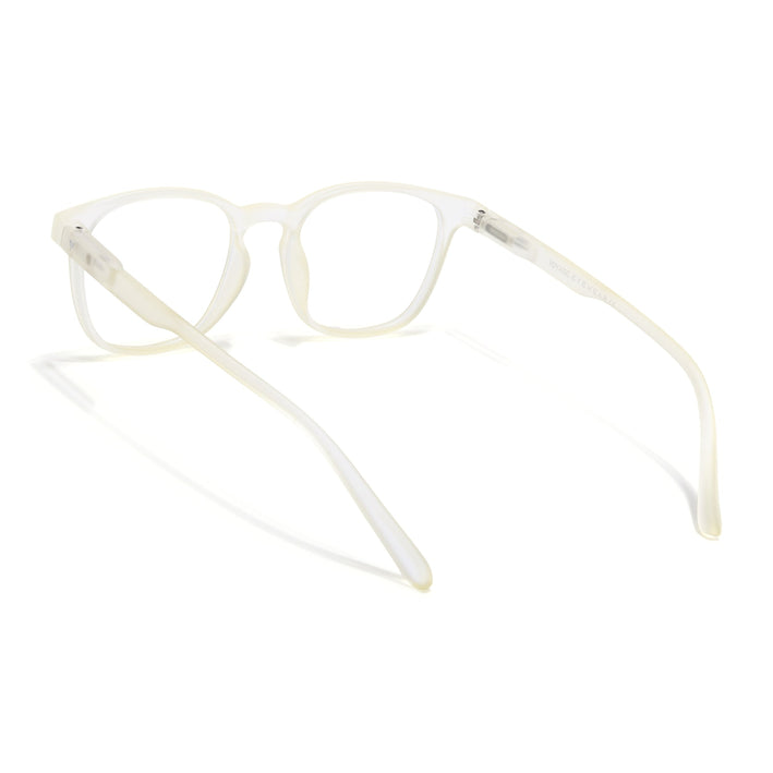 Voyage Air Light Yellow Square Eyeglasses for Men & Women - MG4728-C2