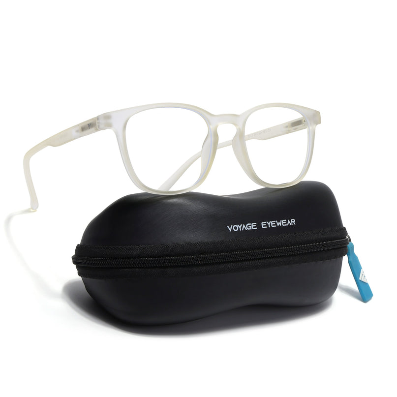 Voyage Air Light Yellow Square Eyeglasses for Men & Women - MG4728-C2