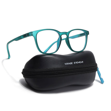 Voyage Air Green Square Eyeglasses for Men & Women - MG4729-C3