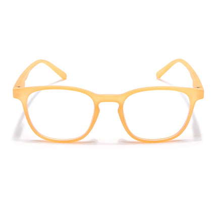 Voyage Air Orange Square Eyeglasses for Men & Women - MG4730-C4