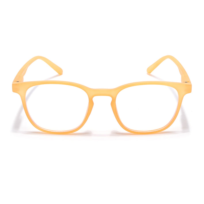 Voyage Air Orange Square Eyeglasses for Men & Women - MG4730-C4