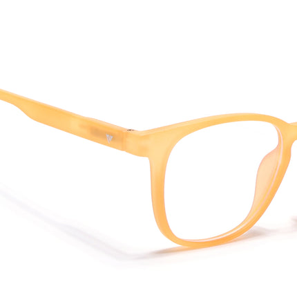 Voyage Air Orange Square Eyeglasses for Men & Women - MG4730-C4