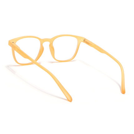 Voyage Air Orange Square Eyeglasses for Men & Women - MG4730-C4
