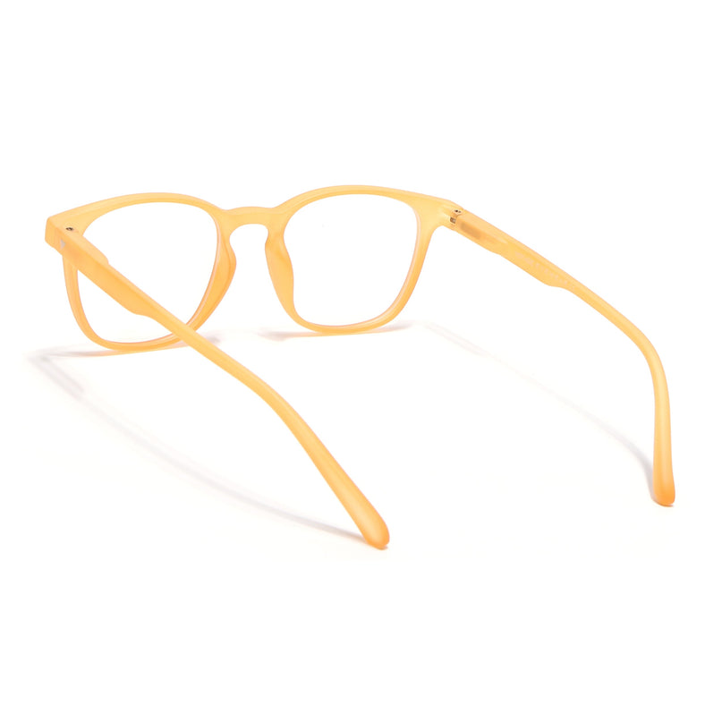Voyage Air Orange Square Eyeglasses for Men & Women - MG4730-C4