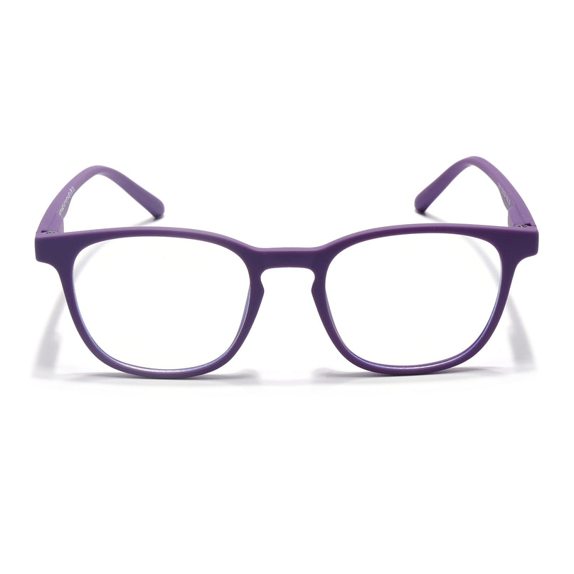 Voyage Air Purple Square Eyeglasses for Men & Women - MG4731-C5
