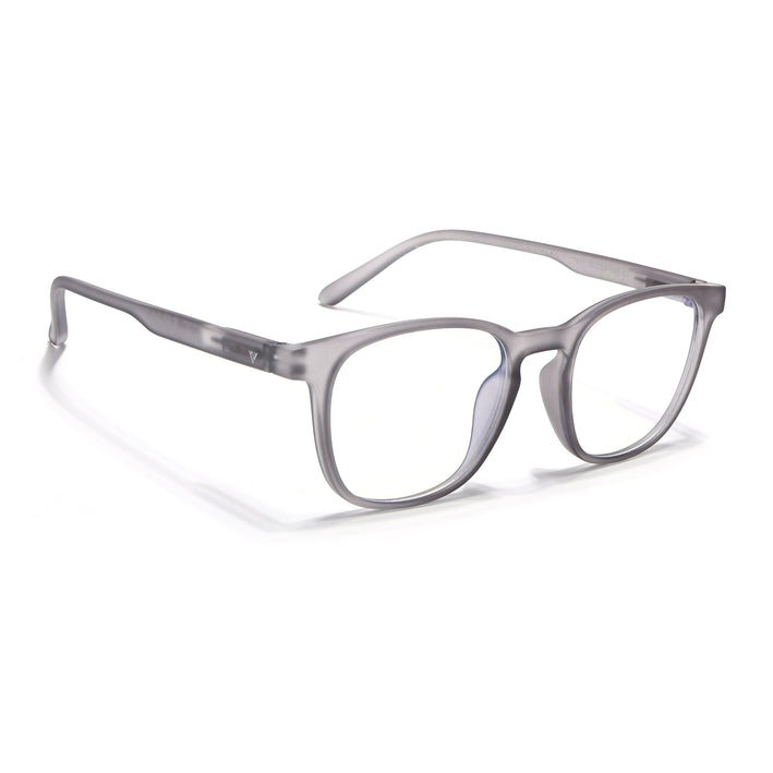 Voyage Air Grey Square Eyeglasses for Men & Women - MG4734-C8