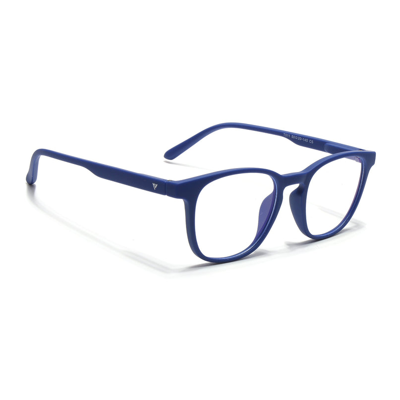 Voyage Air Royal Blue Square Eyeglasses for Men & Women - MG4735-C9