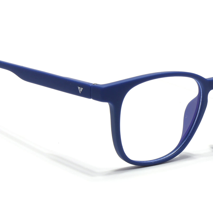 Voyage Air Royal Blue Square Eyeglasses for Men & Women - MG4735-C9